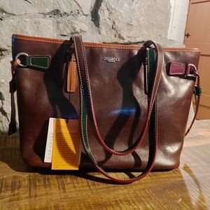 Chiarugi Small Shopper Bag Purse - handmade Italian leather NWT